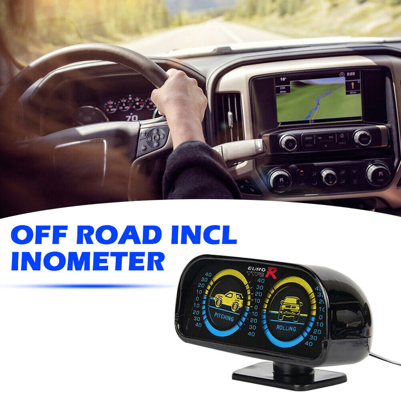 Inclinometer Clinometer with Backlight for Off Road 4x4 Vehicle Universal Newly