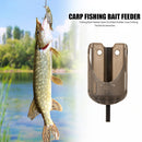 PE Plastic Carp Fishing Feeder Portable Fishing Lure Bait Basket Tackle (L)