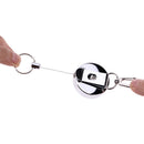 High Resilience stretching rope anti-lost burglar retractable key ring key Newly