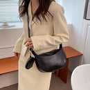 #A Women Crossbody Bags PU Leather Simple Crossbody Handbags Sling Solid with Pu