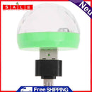 Plastic + Stainless Steel Mini USB Disco Light Portable Home KTV Personal Under