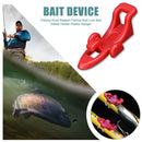 Fishing Hook Keeper Fishing Rod Lure Bait Safety Holder Plastic Hanger(Red)