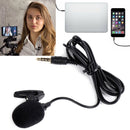 Lavalier Condenser Mic Recording Teaching 3.5mm Jack Clip-On Lapel Microphone