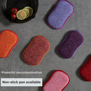 Kitchenware Dish 2 Sided Sponge Cleaning Cloth Kitchen Scouring Pad (1pc) Newly