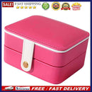 Portable Leather Earrings Display Box Wedding Jewelry Necklace Case Holder Gift