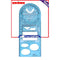 Geometric Ruler - Craft Supplies Mathematics Drawing Ruler for DIY Card Craft