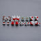 Women 8Pcs/Set Santa Gift Deer Stud Earrings Xams Snowflake Christmas Tree