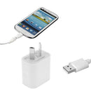 Portable 5V 2A Dual Port AU Male USB Power Adapter Travel Charger