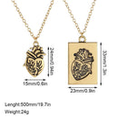 Lover Couple Collares Heart Drop Pendant Puzzle Heart Choker Couple Necklace