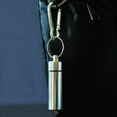Keyring Tablets Medicine Container Pill Box Aluminium Drug Holder Key L3W5 V8Z3