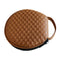 Portable CD DVD 20 Capacity Storage Case with Zipper Car Disc Box (Brown)