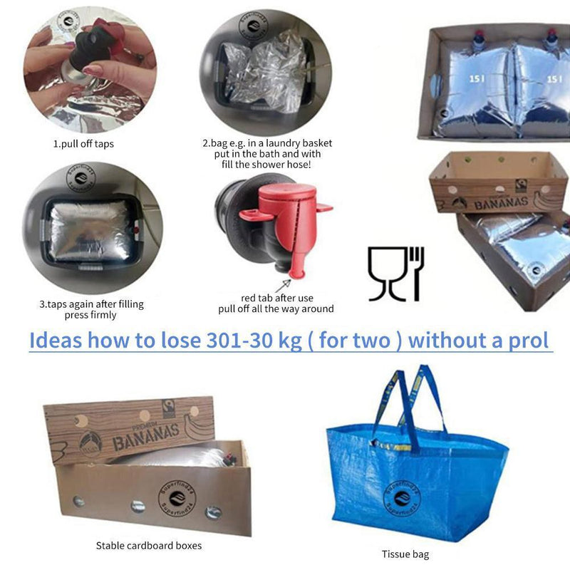 Wine Refill Bags - Wine Drink Beverage Bladders Pouch with Spout (5L-5pcs)