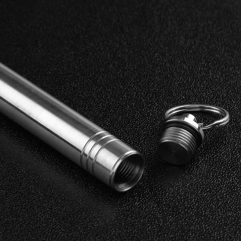 EDC Waterproof Sealed Carabiner Titanium Toothpick Holder Storage Container
