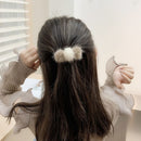 Claw Hairpins Plush Head Clips Plush Ball Scrunchies Ponytail Holder Hairpins