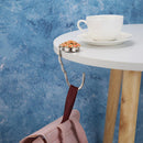 Portable Zinc Alloy Rhinestone Metal Handbag Hook Hanger Foldable Table Holder