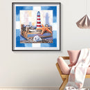 5D DIY Diamond Painting Shell Full Drill Rhinestone Mosaic Art Picture for Home