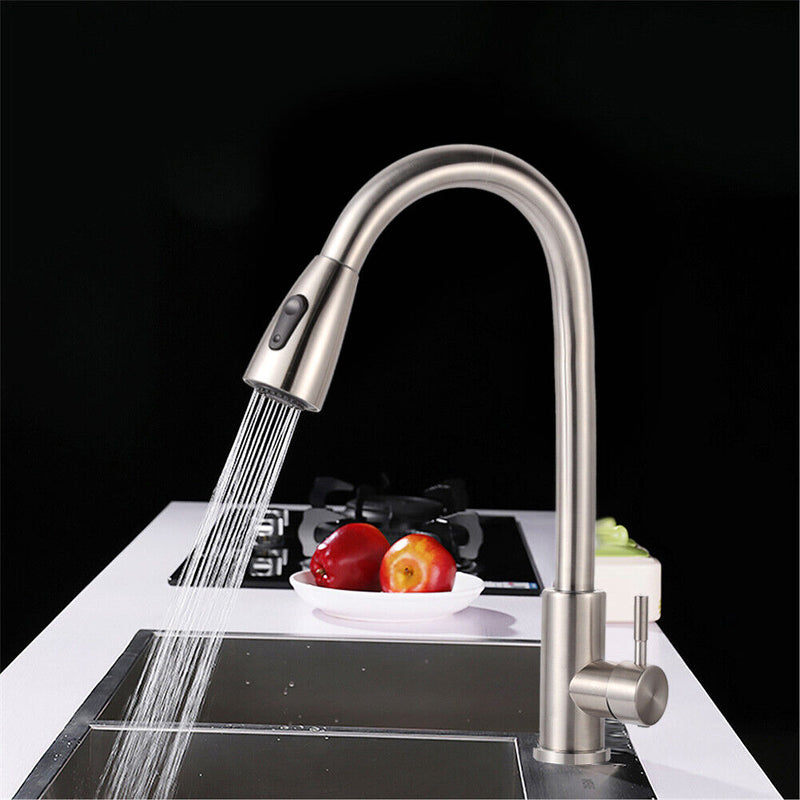 360 Degree Faucet Head 2 Mode Sink Basin Filter Pull-Out Nozzle Sprayer (C)