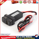 For Mitsubishi USB Car Charger with Blue LED Voltmeter 2.1A Charger Socket Newly