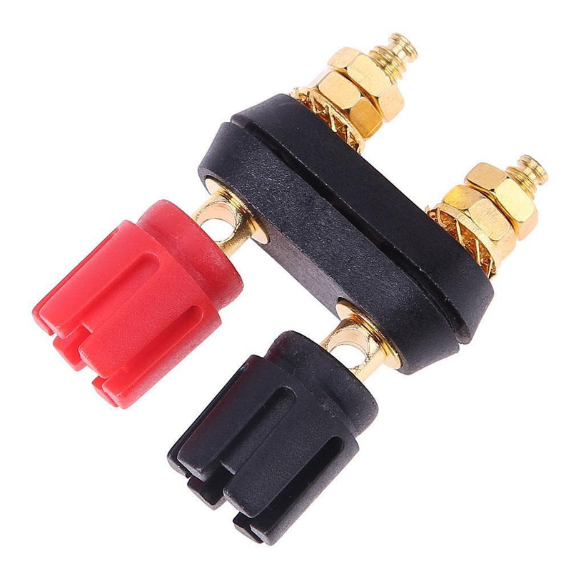 1pc Amplifier Speaker Banana Plug w/ Red+ Black Couple Terminals Connector Newly