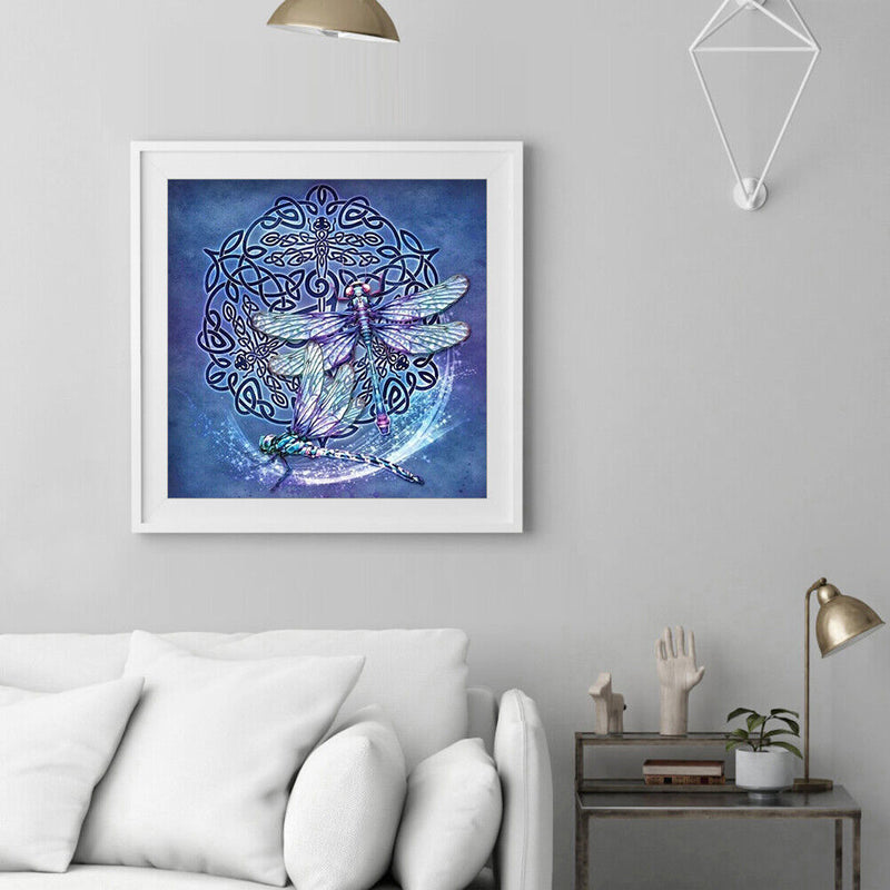 5D Diamond Painting DIY Dragonfly Full Drill Round Rhinestone Art Kit