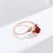 Yarn Guides Finger Wear Rose Flower Shape Sewing Crochet Loop Knitting Ring