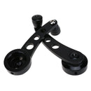 2pcs Aluminum Alloy Car Window Handle Winder Riser Replacement(Black) Newly