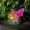 Garden Fairy Statue Waterproof Outdoor Sculpture with Solar Lights (Red) Newly