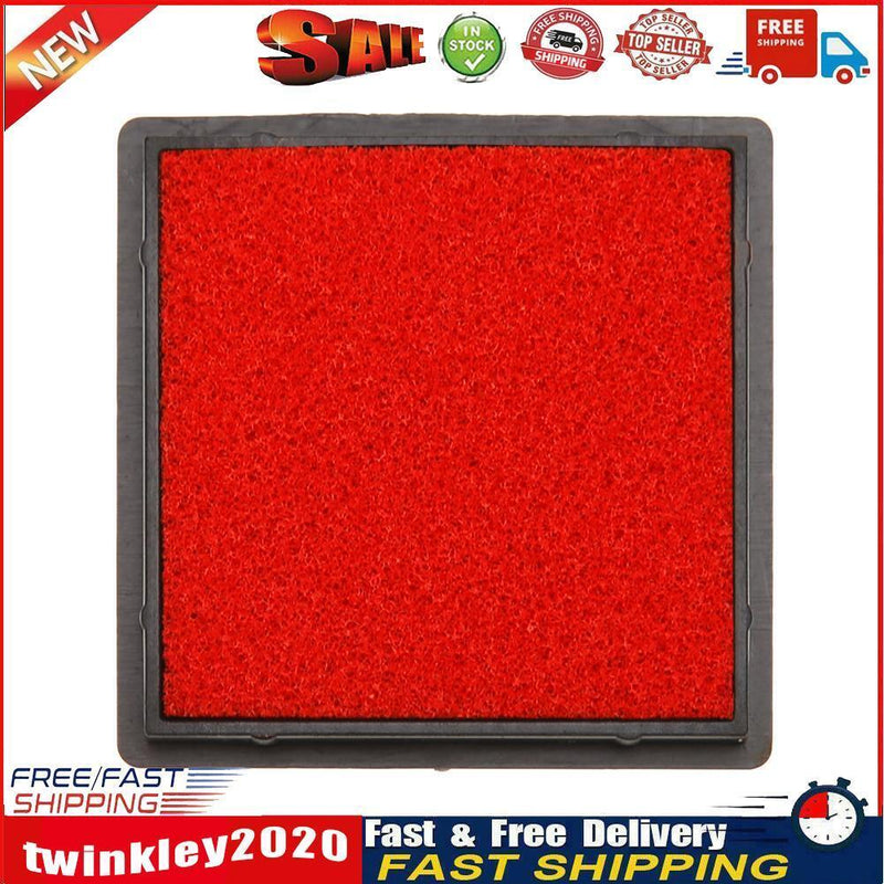 Fingerprint Square Stamp Inkpad for DIY Scrapbook Card Making Craft (Red) Newly