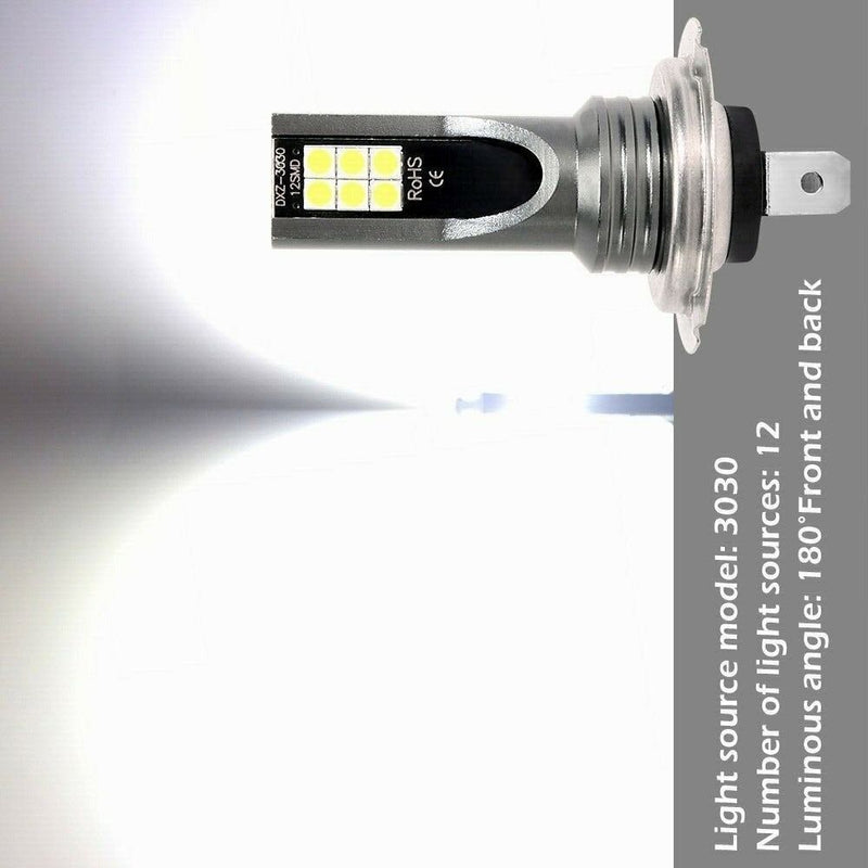 White 48W H7 Car Fog Light Xenon Hid Headlight Auto Bulbs Anti -Fog Lights