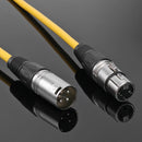 1m XLR 3Pin Cable Male to Female Shielded Microphone Wire Cord (Yellow) Newly