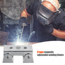 Magnetic V Type Welding Jig Clamps Adjustable V Pads F-Clamp Fixture Holder
