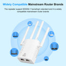 WiFi Repeater 2.4GHz 5.8GHz 1200Mbps Wi-Fi Amplifier Range Extender AP (EU)