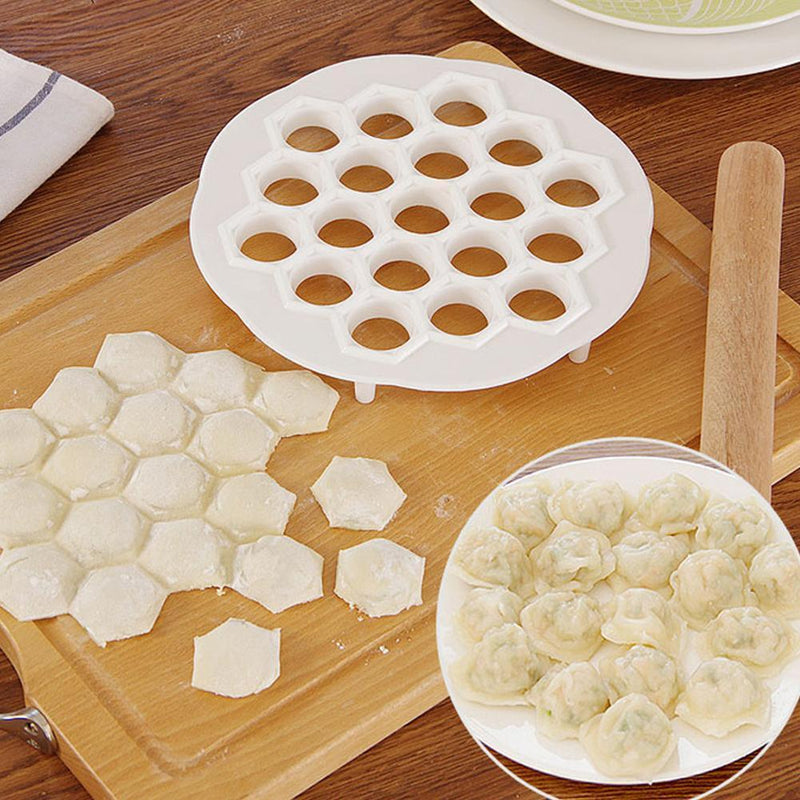 19 Holes Ravioli Dough Press Kitchen DIY Dumpling Maker Portable Mould Nice V0J0