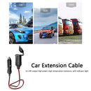 12V 24V Cigarette Lighter Extension Cord Male Plug to Female Socket (0.6m)
