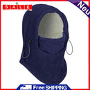 Winter Double Layer Cycling Warm Fleece Cap Windproof Skiing Thermal Hood Hat