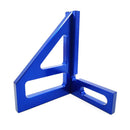 Woodworking Square Protractor Miter Triangle Ruler Layout Tools (Blue) Newly