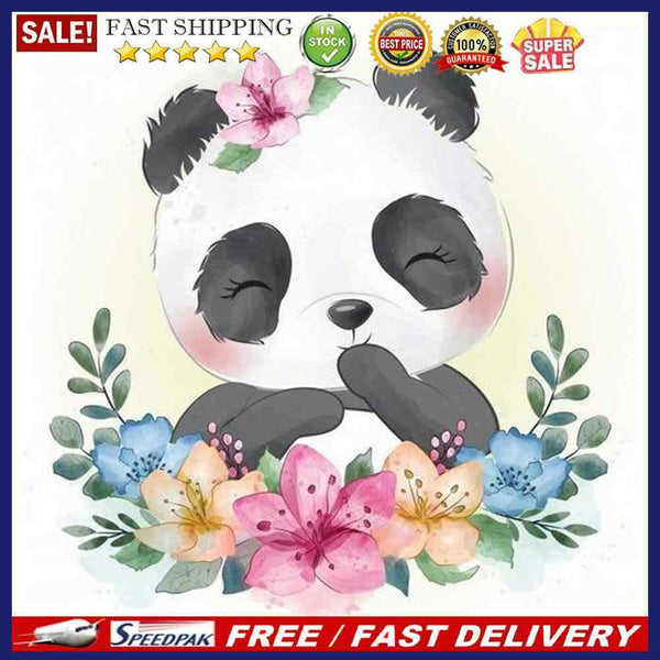 Oil Paint By Numbers Panda on Canvas Digital Paint Wall Artwork DIY Handicraf