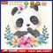 Oil Paint By Numbers Panda on Canvas Digital Paint Wall Artwork DIY Handicraf