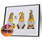 Partial Crystal Drill 5D Special Shaped Diamond Painting Yellow Goblin Kit Newly