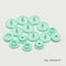 Akaddy 50pcs Push Button Lock DIY Baby Clothing Push Button (Sky