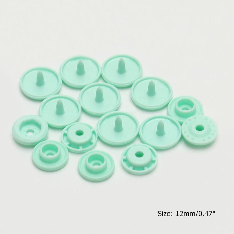 Akaddy 50pcs Push Button Lock DIY Baby Clothing Push Button (Sky