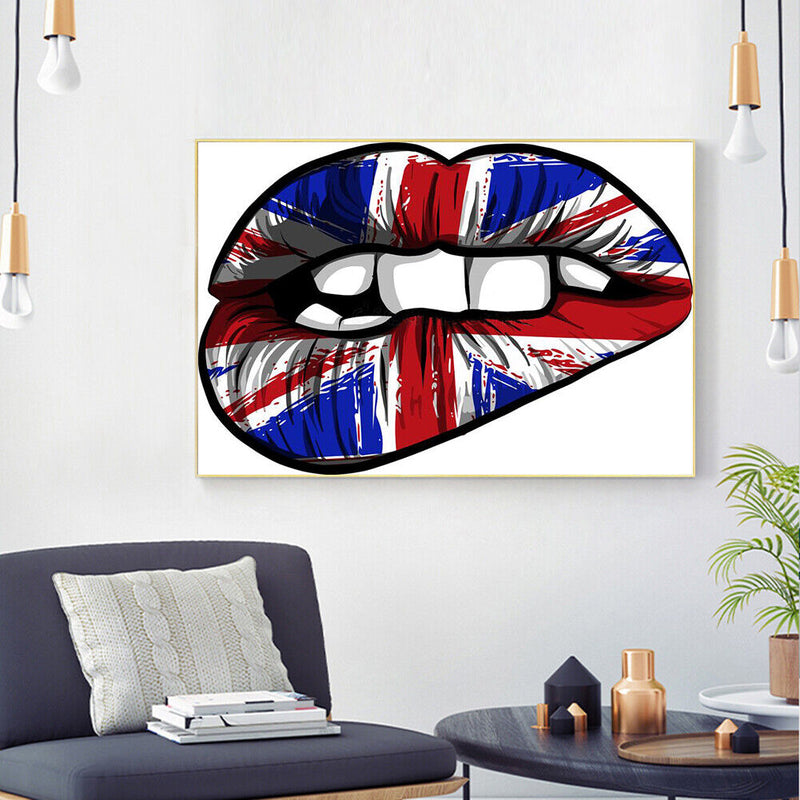 5D DIY Diamond Painting National Flag Full Drill Art Pictures Rhinestone Gift