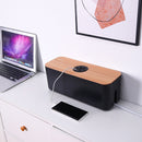 Data Cable Storage Box Wooden Mobile Phone Computer Tablet Charging Line Ca
