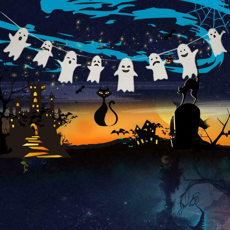 Cute Spooky Garland Home Decoration For Halloween Party T4Y5