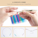 13pairs Aluminum Change Head Knitting Needles Crochet Hooks Scarf Sweaters Tools