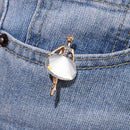 Gift Clothes Accessories Crystal Badge Ballet Girl Pin Dancing Girl Brooches