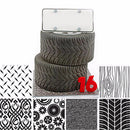 6pcs Tyre Cake Texture Mat Sugar Craft Decoration Fondant Cake Mold Tools Newly