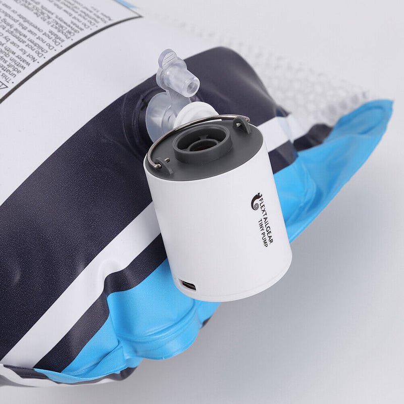 Mini Air Pump 1300mAh Rechargeable Air Pump Quick Inflate Deflate (Grey) Newly