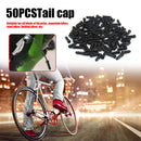 50pcs Bike Cable End Caps Aluminum Alloy Brake Shifter Cable Tips (Black) Newly
