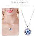 Evil Eye Pendant Necklace Chain - Unisex Turkish Third Blue Eyes Amulet Nec